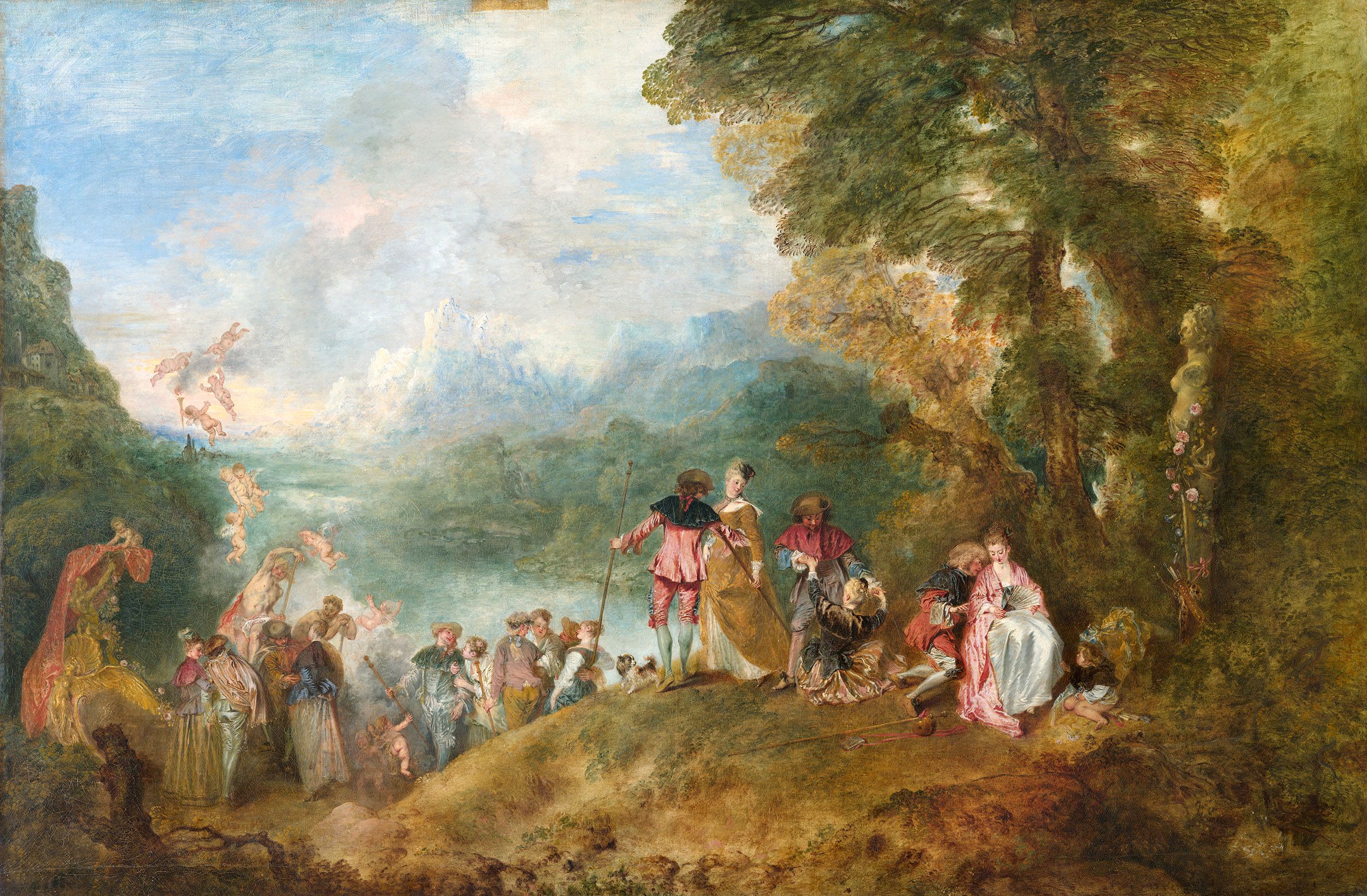 Annexe10_A_Concert 1_Illustration1 (Watteau - Pèlerinage à l'île de Cythère, 1717)